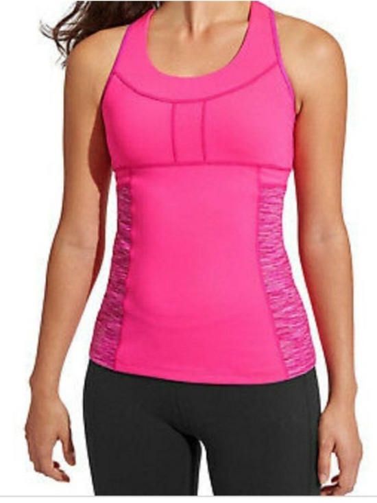 Athleta Tops - Athleta Space Dye Pocket PR Hot Pink Racerback Athletic Tank Top Women’s MD